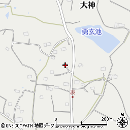 大分県速見郡日出町大神5172周辺の地図