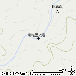 東椎屋ノ滝周辺の地図