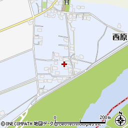 福岡県三井郡大刀洗町西原251周辺の地図