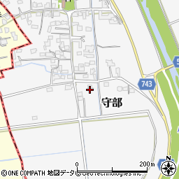 福岡県三井郡大刀洗町守部157周辺の地図