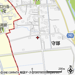 福岡県三井郡大刀洗町守部47周辺の地図