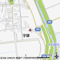 福岡県三井郡大刀洗町守部188周辺の地図