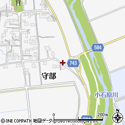 福岡県三井郡大刀洗町守部738周辺の地図