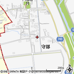 福岡県三井郡大刀洗町守部753周辺の地図