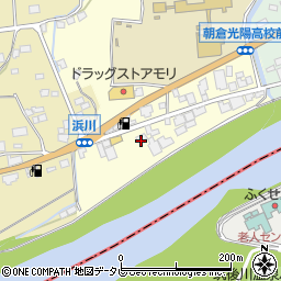 福岡県朝倉市杷木古賀1876周辺の地図