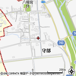 福岡県三井郡大刀洗町守部753-1周辺の地図