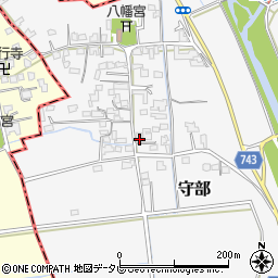 福岡県三井郡大刀洗町守部764周辺の地図