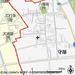 福岡県三井郡大刀洗町守部772周辺の地図