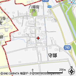 福岡県三井郡大刀洗町守部758周辺の地図