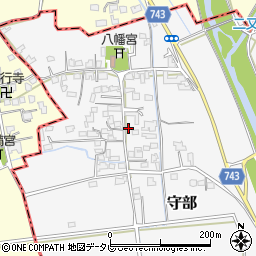 福岡県三井郡大刀洗町守部691周辺の地図