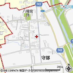 福岡県三井郡大刀洗町守部690周辺の地図