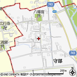 福岡県三井郡大刀洗町守部1811周辺の地図