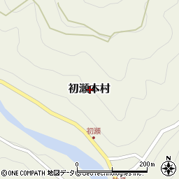 高知県高岡郡梼原町初瀬本村周辺の地図