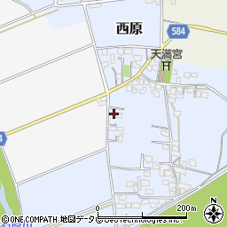 福岡県三井郡大刀洗町西原238周辺の地図