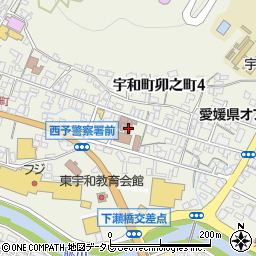愛媛県西予庁舎周辺の地図
