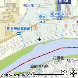 福岡県朝倉市杷木寒水55-1周辺の地図