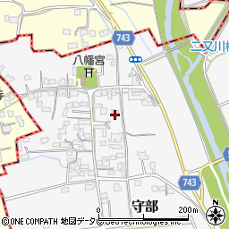 福岡県三井郡大刀洗町守部693-1周辺の地図