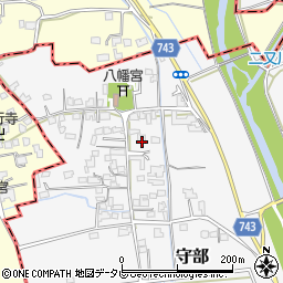 福岡県三井郡大刀洗町守部692周辺の地図