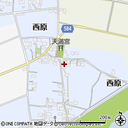 福岡県三井郡大刀洗町西原603周辺の地図