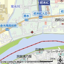 福岡県朝倉市杷木寒水75-2周辺の地図