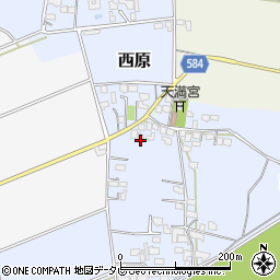 福岡県三井郡大刀洗町西原227周辺の地図