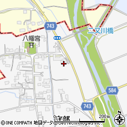 福岡県三井郡大刀洗町守部713-3周辺の地図
