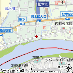 福岡県朝倉市杷木寒水11周辺の地図
