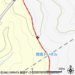 焼坂峠周辺の地図