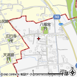 福岡県三井郡大刀洗町守部838周辺の地図