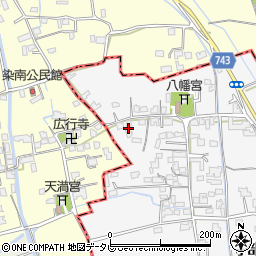 福岡県三井郡大刀洗町守部833周辺の地図