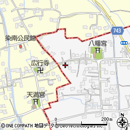 福岡県三井郡大刀洗町守部834周辺の地図