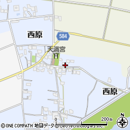 福岡県三井郡大刀洗町西原604周辺の地図