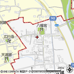 福岡県三井郡大刀洗町守部838-1周辺の地図