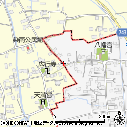 福岡県三井郡大刀洗町守部868周辺の地図