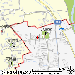 福岡県三井郡大刀洗町守部850周辺の地図