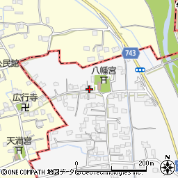 福岡県三井郡大刀洗町守部852周辺の地図