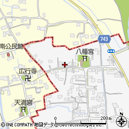 福岡県三井郡大刀洗町守部858周辺の地図