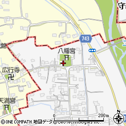 福岡県三井郡大刀洗町守部841周辺の地図