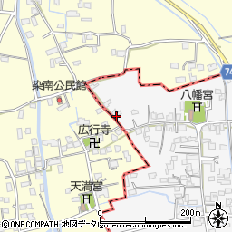 福岡県三井郡大刀洗町守部869周辺の地図
