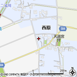 福岡県三井郡大刀洗町西原222周辺の地図