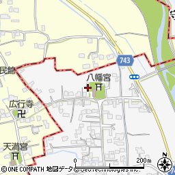 福岡県三井郡大刀洗町守部845周辺の地図