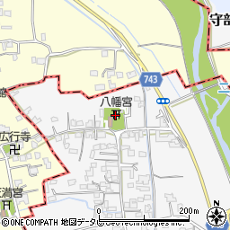 福岡県三井郡大刀洗町守部667周辺の地図