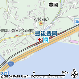 ＪＲ九州レンタカー＆パーキング豊後豊岡駅ａｋｉｐｐａ駐車場周辺の地図