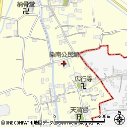 染南公民館周辺の地図