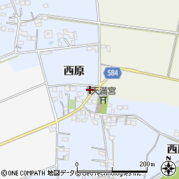 福岡県三井郡大刀洗町西原217周辺の地図