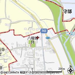 福岡県三井郡大刀洗町守部835周辺の地図
