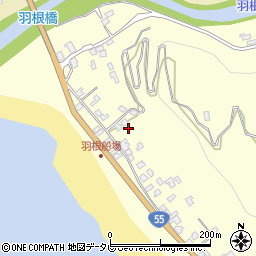 高知県室戸市羽根町甲785周辺の地図