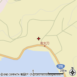 愛媛県西予市三瓶町有太刀周辺の地図
