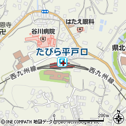 松浦鉄道株式会社　たびら平戸口駅周辺の地図
