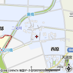 福岡県三井郡大刀洗町西原136周辺の地図
